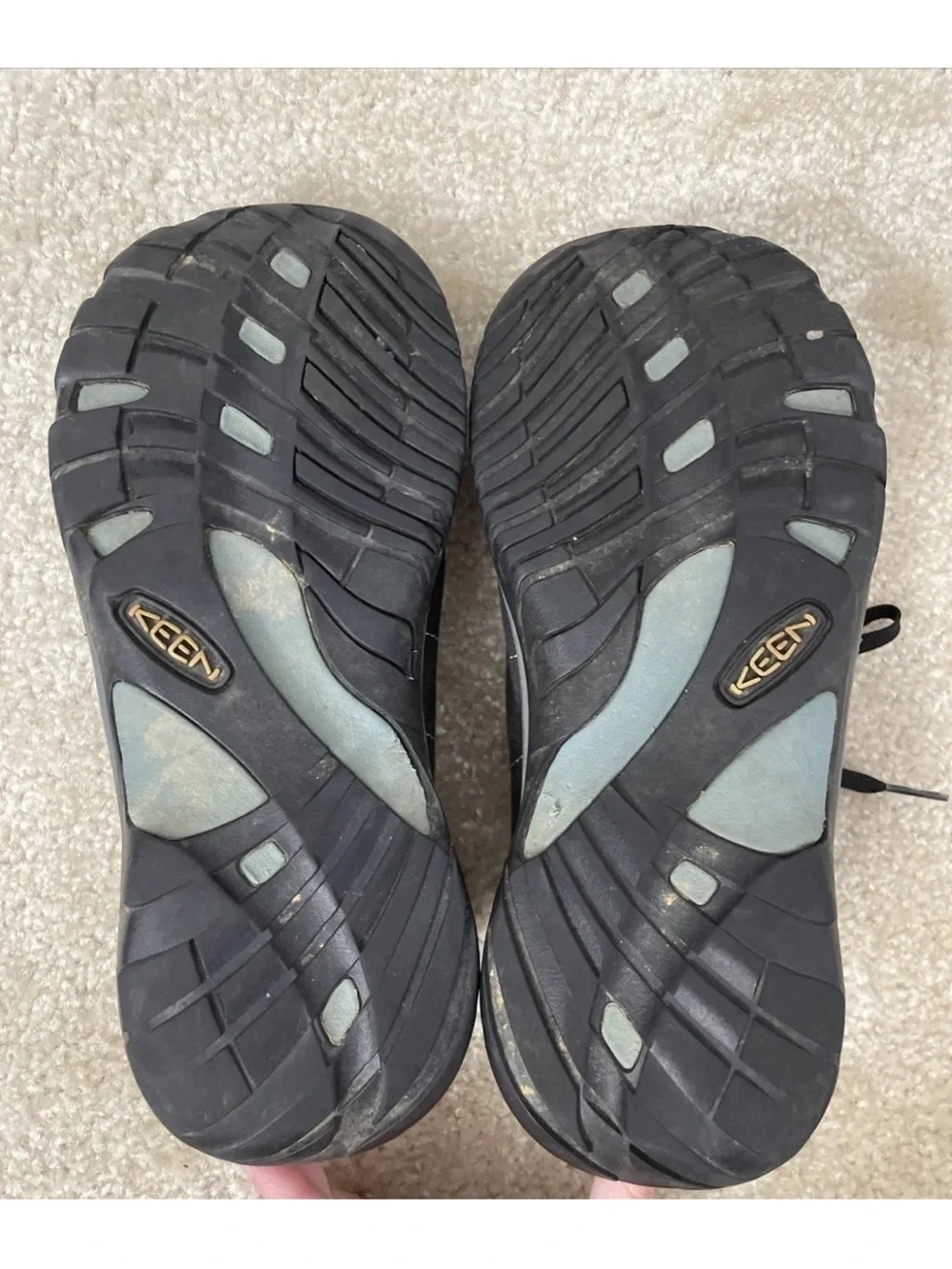 Keen PRESIDIO Black Leather Lace Up Hiking Shoes Women's 10 Outdoor Gorpcore